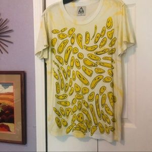 UNIF Smelty Face Tie Dye Tee Sz Medium